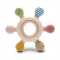 Silicone and Beech Teether “RUDDER” Beige